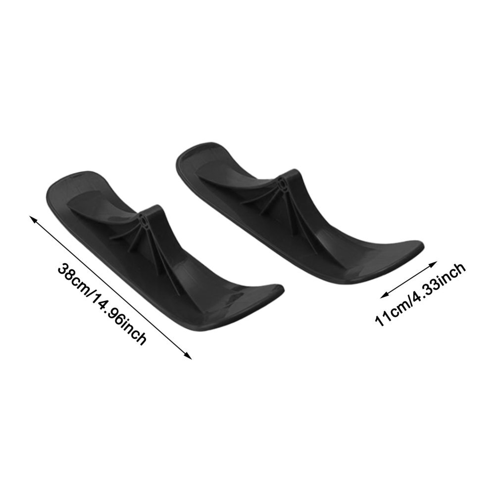 Luge à neige planche à neige trottinette Ski traîneau accessoires patins à neige noir trottinette extérieure trottinette deux-en-un enfant planche à Ski