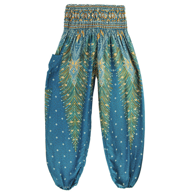 Yoga Hosen Frauen Hippie Harem Gedruckt Leggings Boho Hohe Taille Pantalone De Mujer Cintura Alta Calca Feminina Strand
