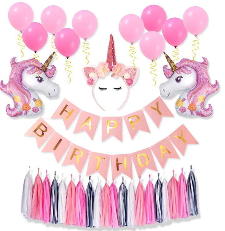Aluminium film ballonnen gelukkige verjaardag ballons eenhoorn baby shower partij decoratie regenboog animal letters benodigdheden thuis decals