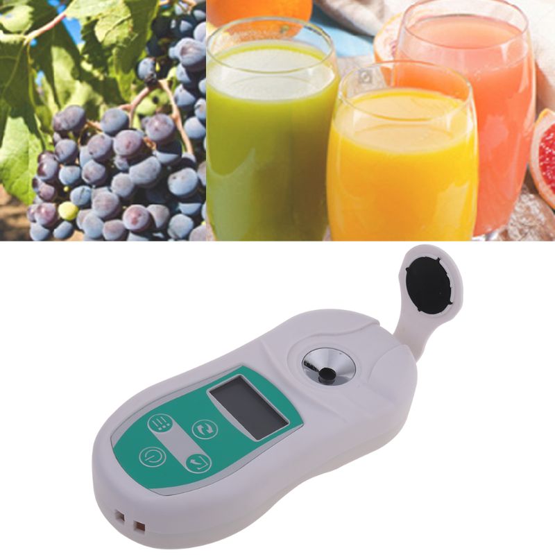 Réfractomètre Brix numérique testeur de sucre 0-53% Compensation de température jus de sucre détecteur de Concentration Brix