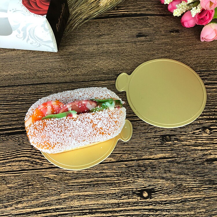 100pcs Round Cake Boards Decorative Disposable Cake Pizza Circle Cardboard Cake Cardboard Cake Paper Board 9cm