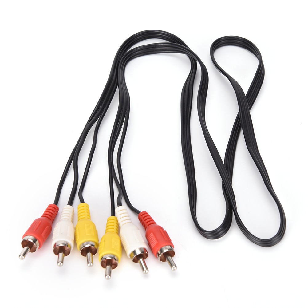3 Rca Male Naar 3 Rca Male Audio Video Av-kabel Plug 1M Audio/Video Kabels