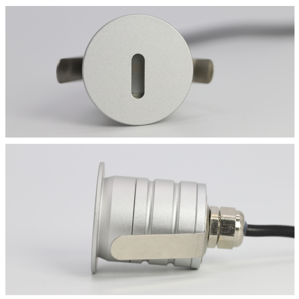 1W Led Recessed Stair Light IP67 Waterproof Step Light 12-24V Deck Staircase Wall Lamp Outdoor Garden Path Yard Landscape Light