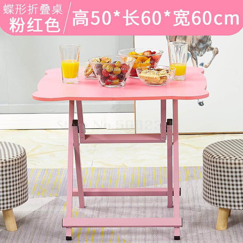 Foldet husstandsbord lille lejlighed firkantet bord udendørs bærbart bord sovesal simpelt studiebord børnebord: Det samme som billede 1