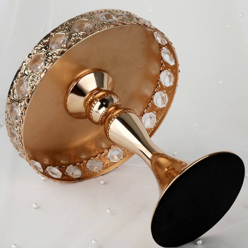 1pcs Mirror Cake Stand Exquisite Cake Rack Base Dessert Stand Round Cake Display Afternoon Tea Cupcake Holder