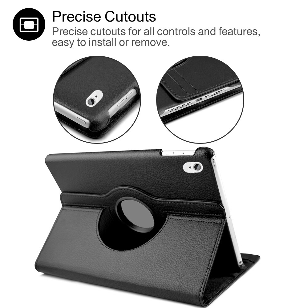 For Apple iPad Air 4th Generation 10.9" Rotating Smart Case Leather Folding Stand Cover with Auto Wake/Sleep Function