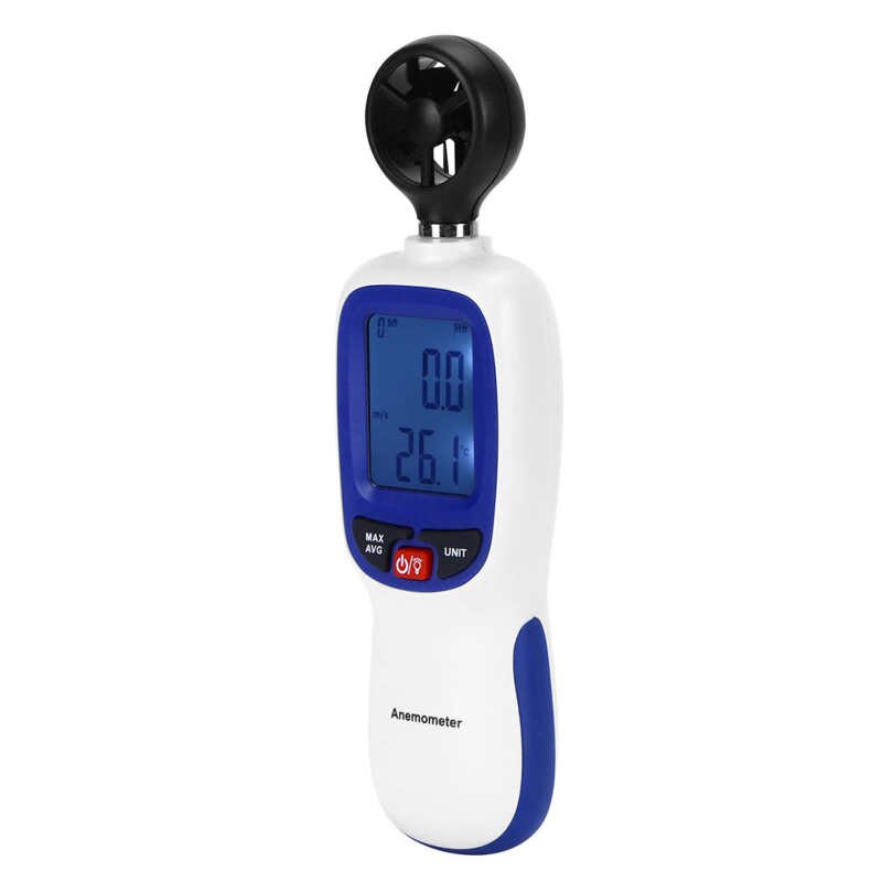 Digitale Anemometer Anemometer Anemometer Handheld Met Lcd Backlight Voor Windsurfen Kiteflying Zeilen Meten Wind Snelheid En