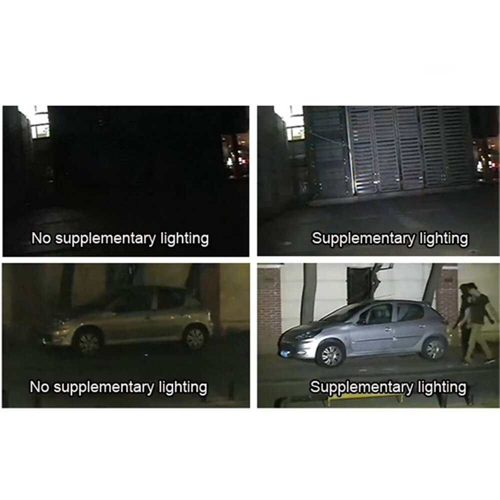 Lampe de vidéosurveillance à 4 led, infrarouge, étanche, Vision nocturne, pour caméra de sécurité, 12V, 2a