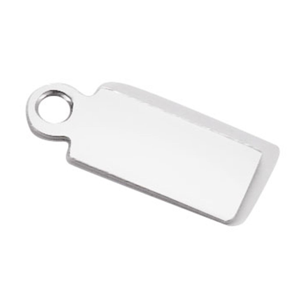 50 teile/los Edelstahl leer Stanzen Hund Stichworte Anhänger Charme DIY für Halskette Schmuck Zeug: Silber-