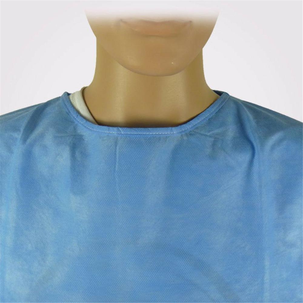 10 Stuks Wegwerp Stofdicht Overalls Ademend Non-woven Gown Anti-statische Isolatie Kleding Anti-fouling Laboratoriumjas Siamese