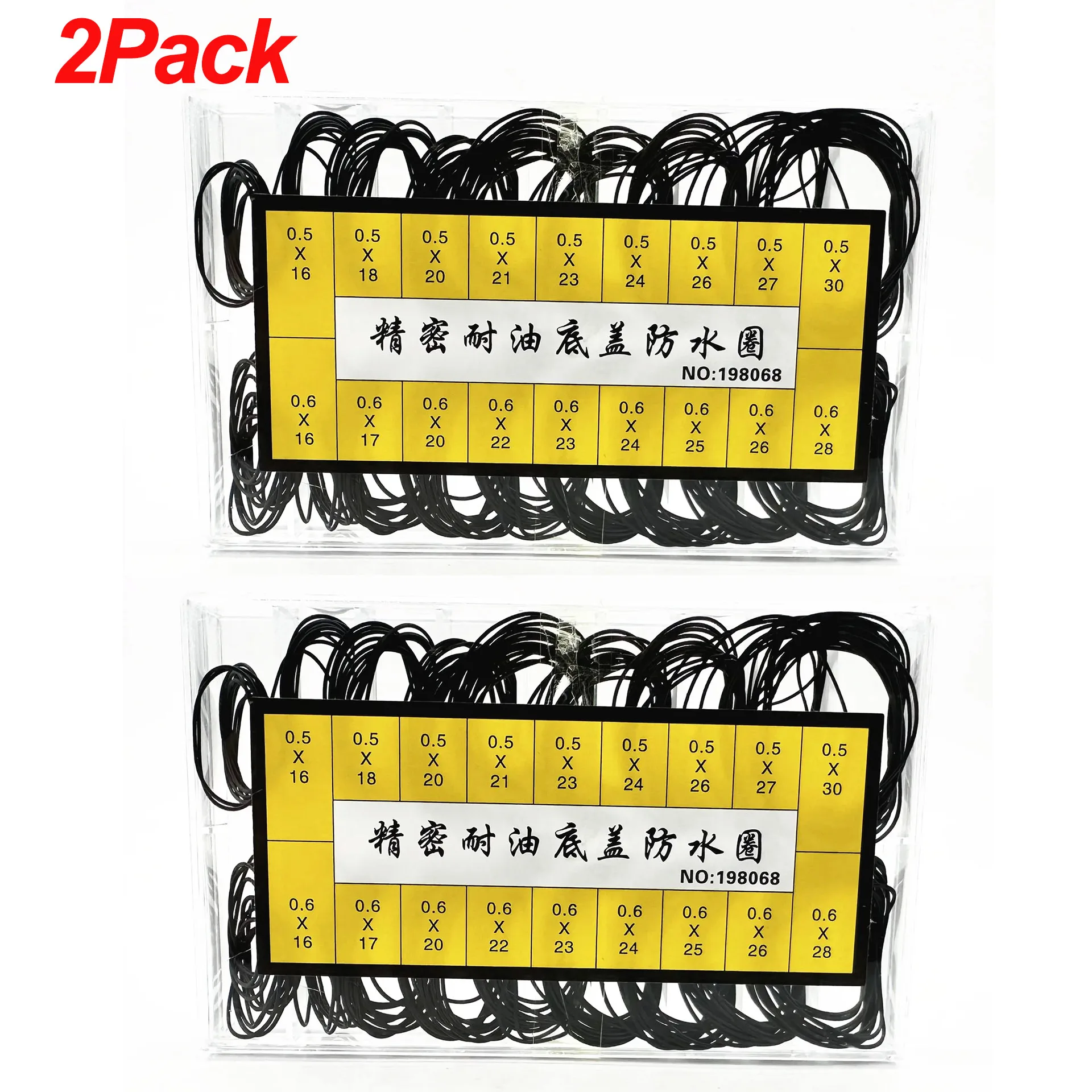 Watch Repair Tools 1box Watch Case Rubber Waterproof O-Ring Oil-resistant Watch Bottom Cover Gasket 0.5/0.6mm O-Ring Seal Gasket: Pink