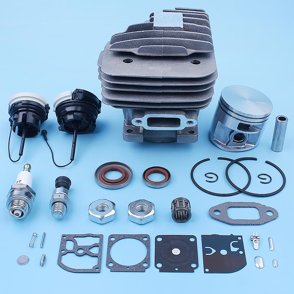 Cilinder Zuiger Oliekeerringen Carb Kit Voor Stihl MS261 MS 261 MS261C Kettingzaag 44.7mm 1141 020 1200 Gas Cap vervanging Onderdeel