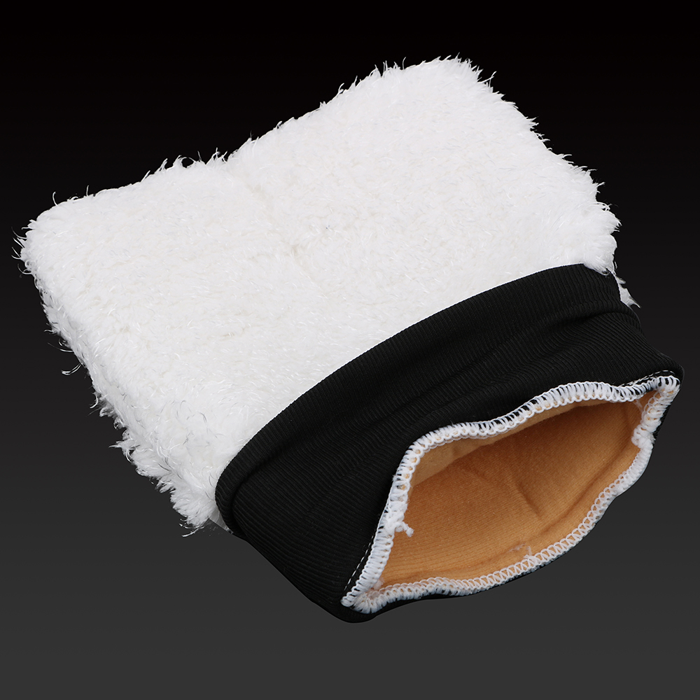 Leepee washandjes zachte microvezel hoge dichtheid schoonmaakgekte washanddoek auto schoonmaakaccessoires: Wit