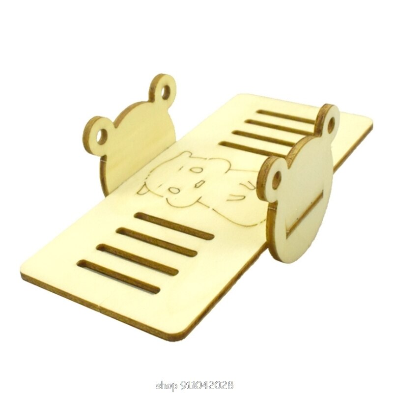Hamster Maze Wooden Tube Tunnel Cage Seesaw House Swing Small Animals Pet Interactive Play Toys for Rat D25 20: G