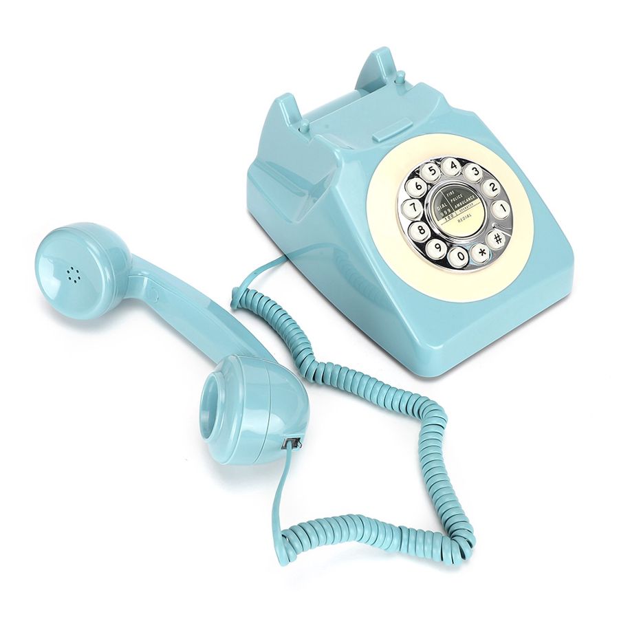 Retro telefon stationær ledning antik telefon gammel fastnet telefon support fsk/dtmf dobbelt system til hjemmekontor hotel