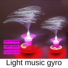 Glasvezel Elektrische Flash Muziek Gyro Drift Gyro Fun Light-Emitting Klassieke Kinderen Speelgoed Anti-stress Dynamische Bureau Speelgoed