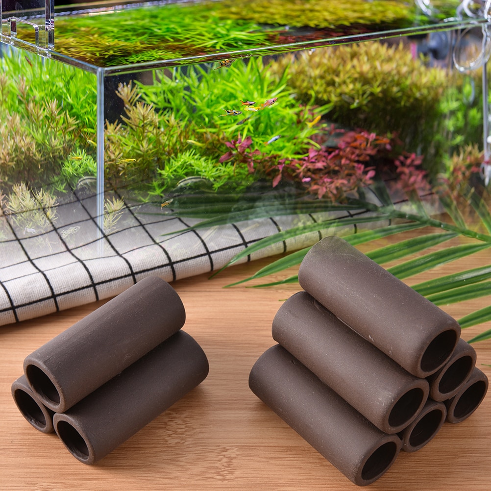 Aquarium Fish Breeding Cave Escape house Plant Moss Live Tank Miaed Shaped Home Shrimp Spawn nest Shelter