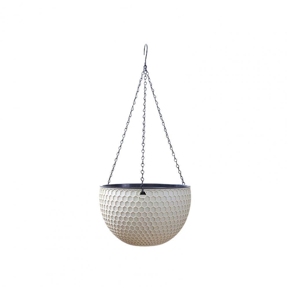 Hanging Plant Pot Waterproof Hanging Flower Basket Outdoor Garden Hanging Plant Pot for Garden Plant Hanger: green