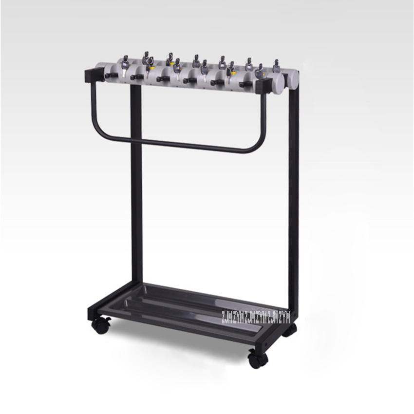 YF-12 12 Heads Office Umbrella Holder Hotel Lobby Mobile Umbrella Kindergarten Stand Metal Umbrella Rack With Lock With Wheel
