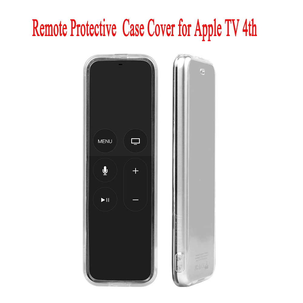 Beschermende Afstandsbediening Case Soft Clear TPU Beschermhoes Sleeve Cover voor Apple TV 4th Remote Case voor