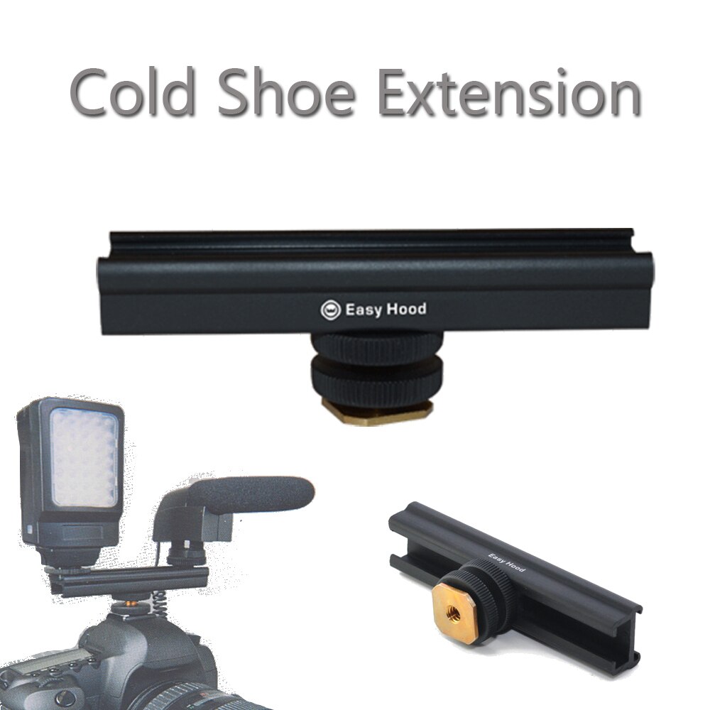 4"/10cm Flash Bracket Cold Shoe Extension Mount Adapter for Canon Nikon DSLR Flashes Video Lights Microphone Monitor