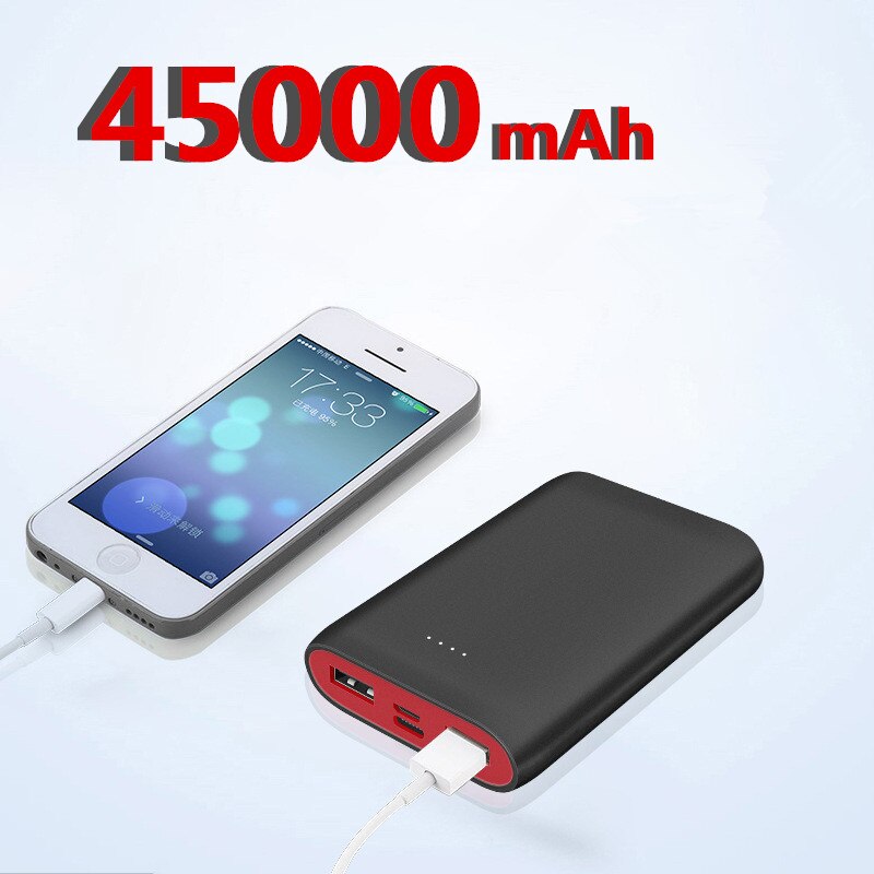 45000Mah Mini Power Bank Mobiele Telefoon Draagbare Opladen Led Digitale Display Usb Externe Batterij Power Bank Voor Xiaomi Iphone