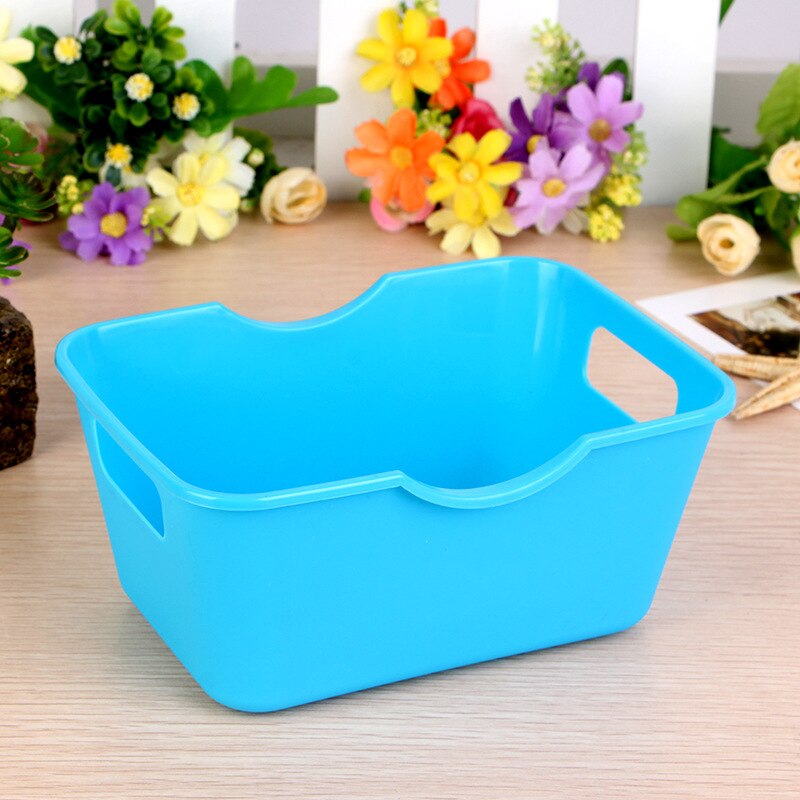 Home Kitchen Fridge Space Saver Organizer Slide Under Shelf Rack Storage Holder Food Container Storage Container: blue