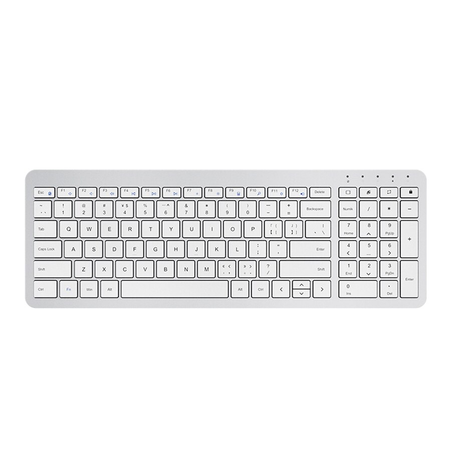 2.4G Wireless Gaming Keyboard Rechargeable Mouse Gamer Magic Keyboard Set For Macbook Xiaomi HP Silent PC Gamer Computer Keypad: Silver Keyboard