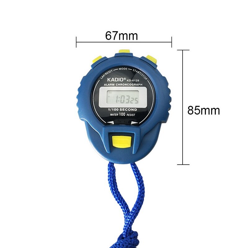 1/100th seconde précision multi-fonction numérique portable LCD chronographe sport minuterie chronomètre avec
