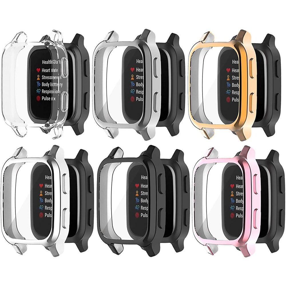 Beschermhoes Voor Garmin Venu Sq Case Full Screen Protector Shell Bumper Cases Voor Garmin Horloge Venu Sq Muziek Accessoires