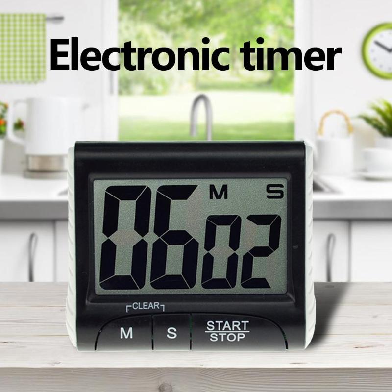 LCD Digital Multifunctional Kitchen Timer Alarm Clock Home Cooking Count Up Countdown Alarm Magnet Clock Cook Food Tools