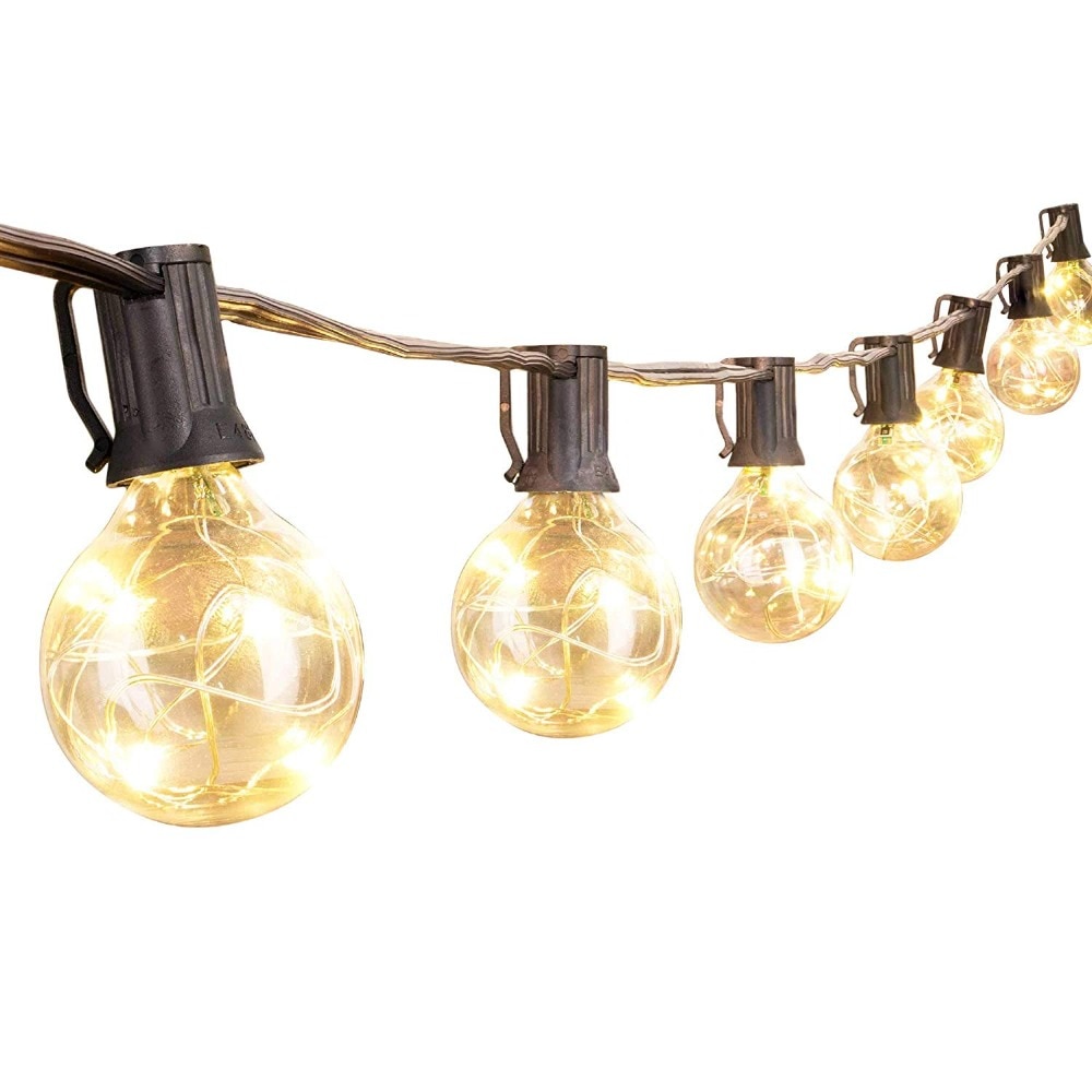 10M G40 globe string lampjes Outdoor Waterdichte Patio Lichten Koperdraad LED Lichten Bal Bruiloft Woondecoratie