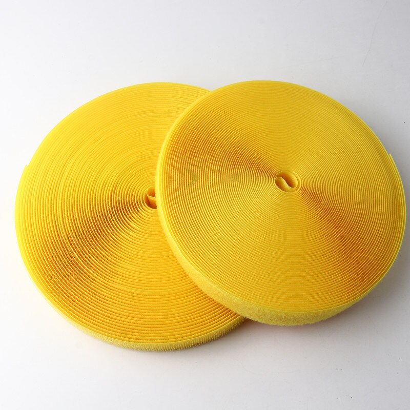 20Mm Self-Adhesive Velcro Color Hook and Loop Self-Adhesive Buckle Belt Clothing Backpack Diy Hand-Sewn Jewelry Accessories 2M: Gold 2m