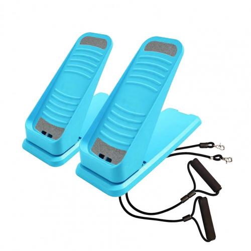 1 Set Abs Trap Stepper Mute Afneembare Multifunctionele Mini Stepper Fitness Benodigdheden Voor Thuis Trap Stepper Mute: Blauw