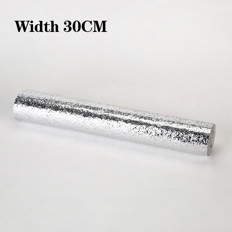 Mehrzweck Öl Beweis Küche Zubehör Selbst-Klebstoff Aluminium Folie Küche Aufkleber Tapeten Für Heimat Küche Liefert: 30cmx100cm