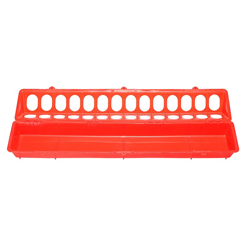 1pc Plastic Chick Feeder 30cm/50cm Chick Trough Feeder For Chicken Quail Farming Tools Anti Scratch Poultry Drinker