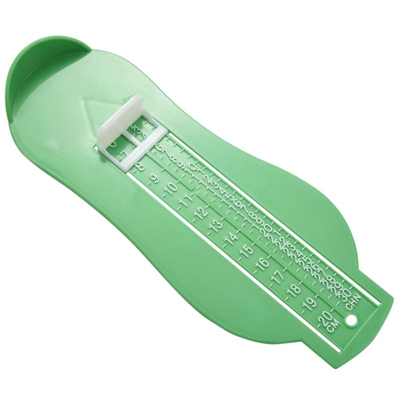 Kid Infant Voet Maatregel Gauge Schoenen Maat Meten Ruler Tool Peuter Infant Schoenen Baby Kind Schoen Fittings Gauge Voet Maatregel: green