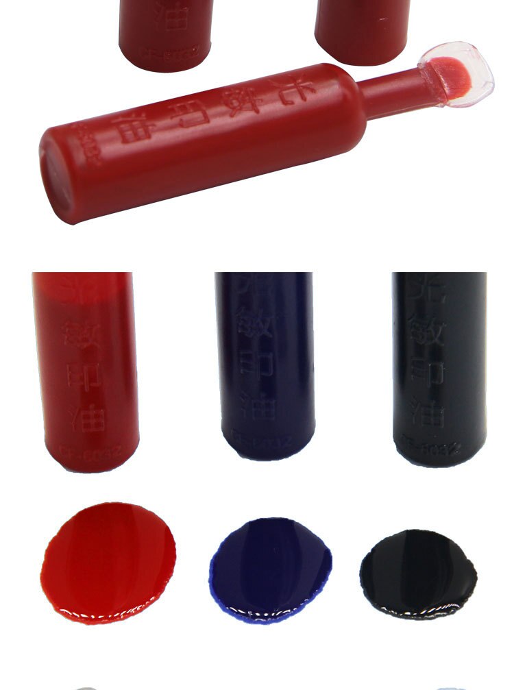 5ml 10ml DIY Inkpad Flash stamp Refill Ink Color Inking Photosensitive Seal ink for office Paper Scrapbooking Make Seal