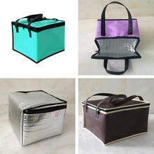 Grote Non-woven Thermische Isolatie Pakket Lunch Tas Picknick Draagbare Container Zakken Verse Ijs Koeler Carrier Voedsel Geïsoleerde Zakken