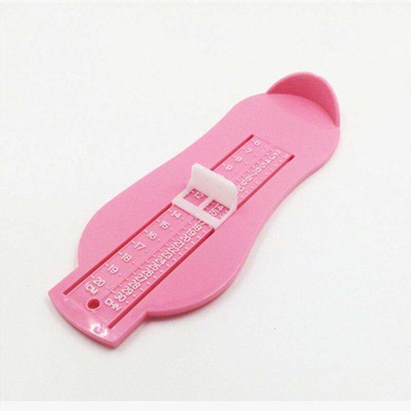 Baby Kid Schoenen Maat Meten Ruler Tool Kind Zuigeling Voet Maatregel Gauge Schoen Peuter Baby Schoenen Fittings Gauge Voet Maatregel: Pink