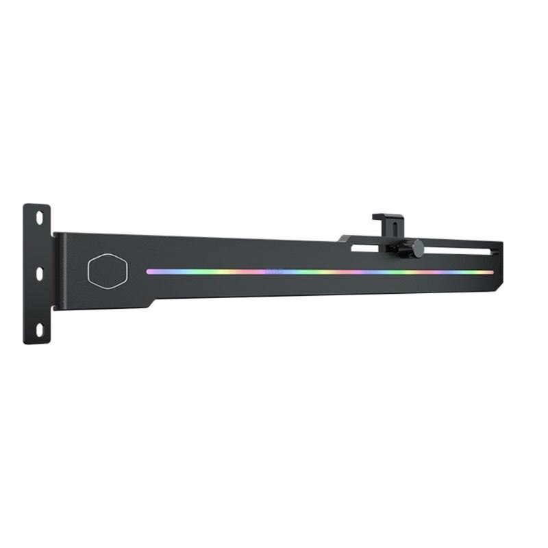 ELV8 LED GPU Holder 3 Pin ARGB LED Vertical Graphics Card Bracket Addressable RGB Support Adjustable Length Height