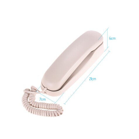Guest room hotel phone Office phone desk wall dual-purpose small hook extension Mini Corded Landline Phone Fixed Telephone