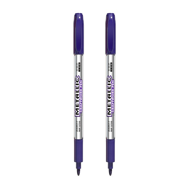 2 sztuk złoto srebro metaliczny długopis żywica pióro do rysowania farba akrylowa podkreśla mazak permanentny dla DIY żywicy epoksydowej Crfat: 2pcs purple
