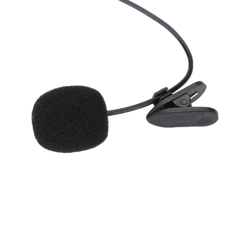Bærbar ekstern clip-on revers lavalier mikrofon 3.5mm stik til iphone smartphone optagelse pc gaming konference stemme