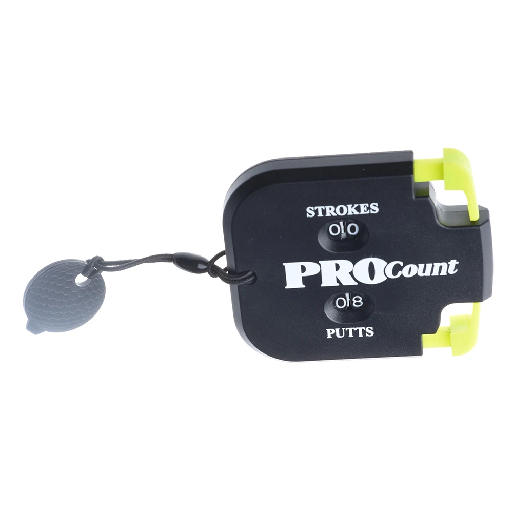 1 Stuks Nulbare Mini Handige Golf Shot Tellen Slag Putt Score Teller Twee Cijfers Scoren Keeper Met Sleutelhanger Terug naar Nul