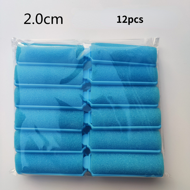 Cojín de espuma de esponja suave para el cabello, rulos rizadores de pelo para salón de peluquería, Kit de rizos DIY, herramientas de peinado para el hogar, 6-14 piezas: Verde