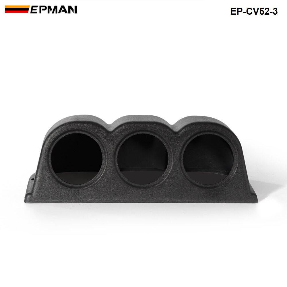 Universal Car Black 2&quot; 52mm 3 Triple Hole Dash Gauge Pod Mount Holder ABS For BMW MINI COOPER S JCW W11 R52 EP-CV52-3