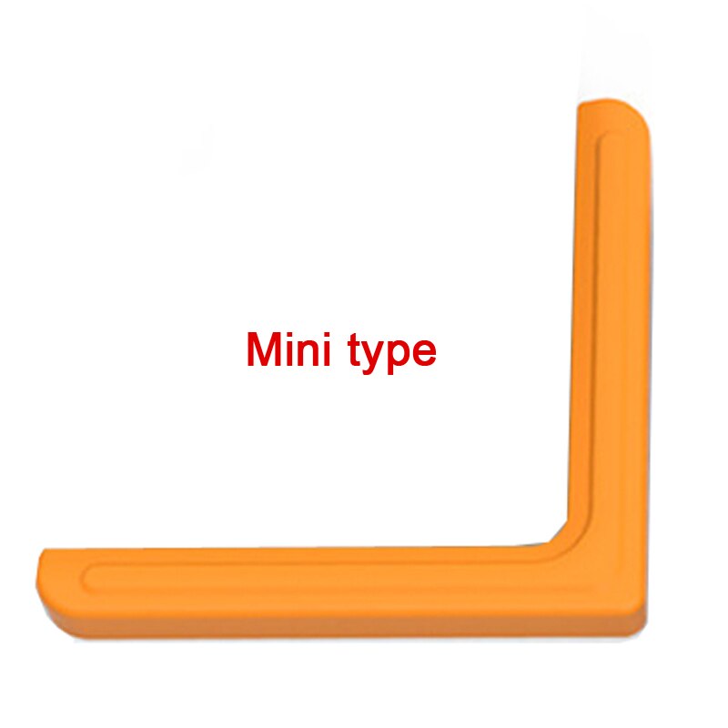 4 Stck Silikon Sicherheit Möbel Rand Streifenbildung Ecke Wachen Aluminium Winkeln Fenster Anti-stoßen Kopf Schutz Art Anti-kollision: Mini Orange