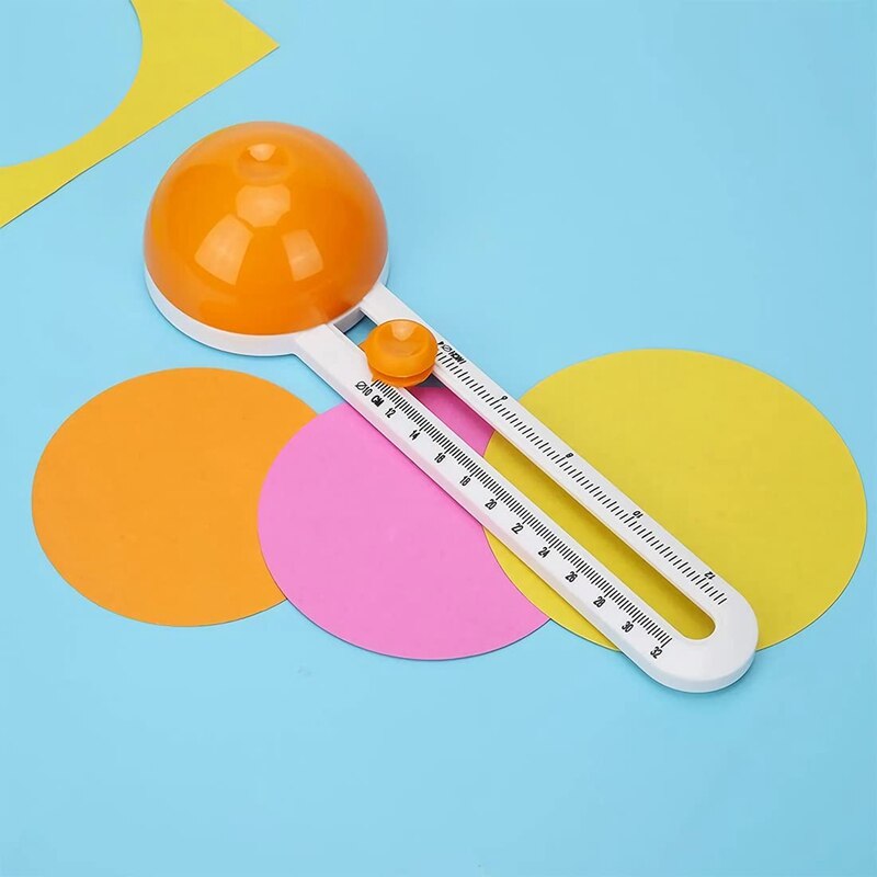 Circulaire Papiersnijder Papier Trimmer Scrapbooking Tool Rotary Cutter Ronde Snijmes Kaarten Snijders (Oranje)