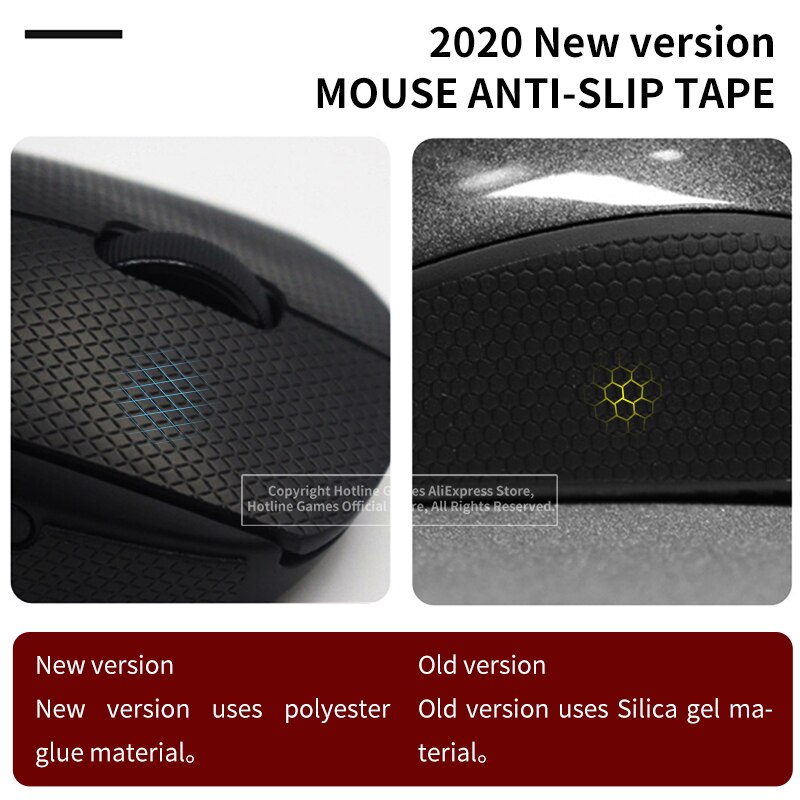 Hotline Games Mouse Anti-Slip Tape Muis Anti-Slip Tape Voor Logitech G502 Muis Zweet Slip Pads Mouse Side Anti-Slip Stickers Mouse Skates